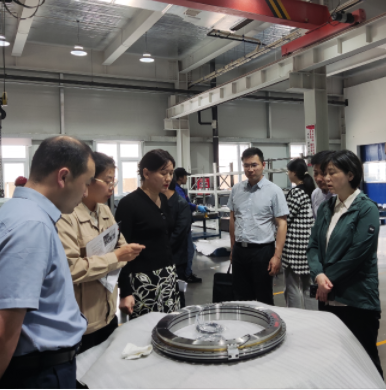 河南省科技廳黨組成員、副廳長陶曼晞一行實地調(diào)研洛陽鴻元軸承
